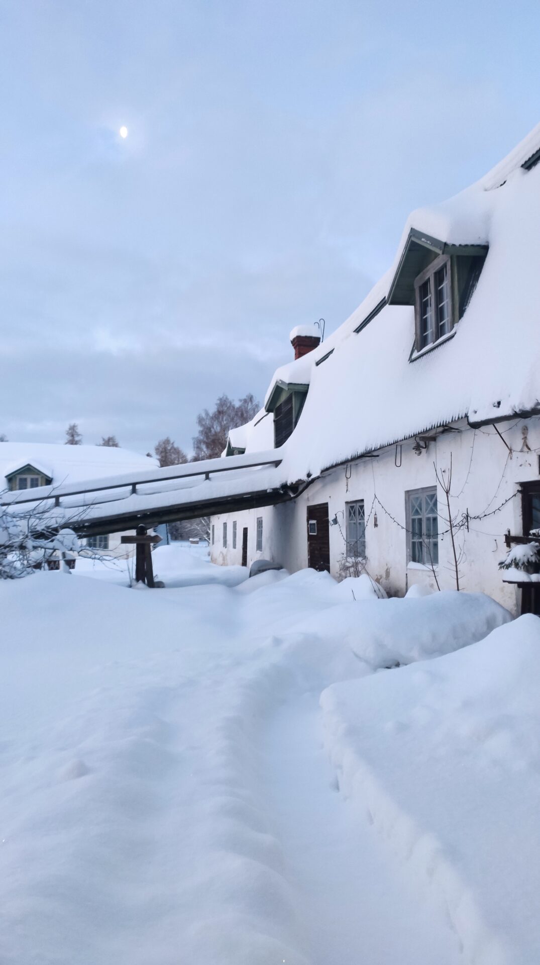 Talvinen ja luminen Strömforsin ruukki